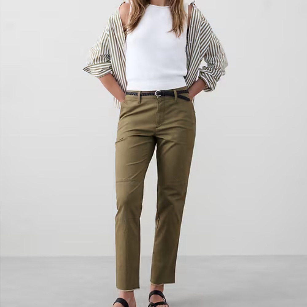 Banana Republic Factory Olive Ankle Pants